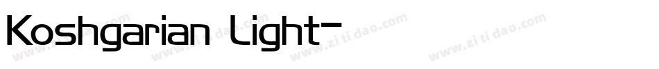 Koshgarian Light字体转换